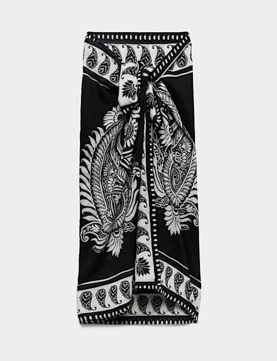Sarong 100 % coton imprim&eacute;