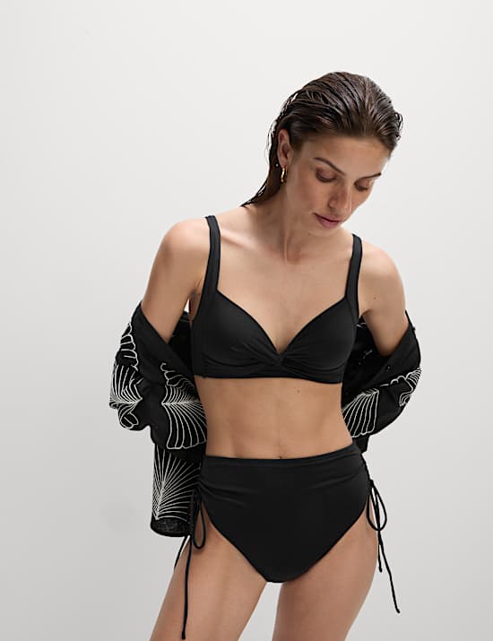 Tummy Control High Waisted Bikini Bottoms