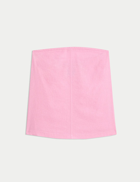 Linen Rich Bandeau Top