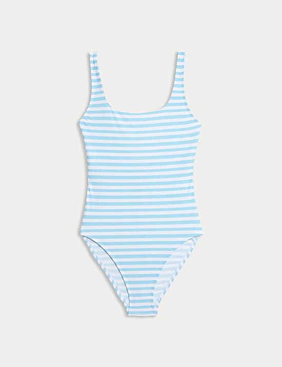 Maillot de bain &agrave; d&eacute;collet&eacute; rond avec imprim&eacute;