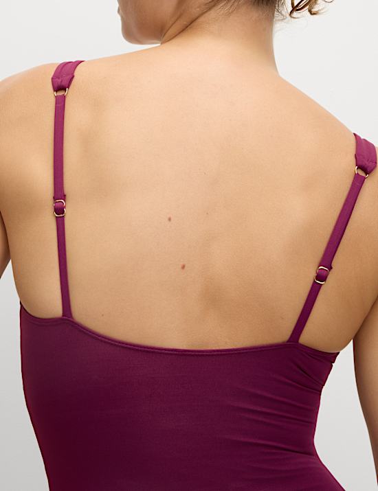 Maillot de bain plongeant effet ventre plat 360