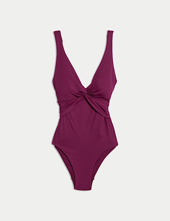 Maillot de bain plongeant effet ventre plat 360