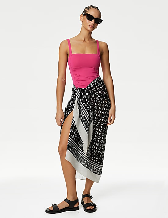 Marks and spencer skirted swimsuit best sale