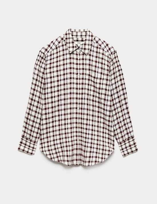 Linen Rich Checked Shirt