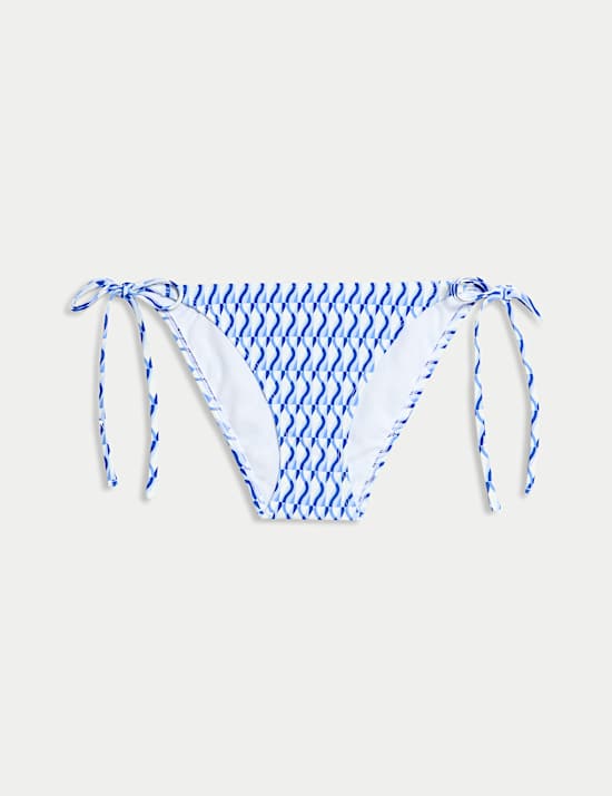 Animal Print Tie Side Bikini Bottoms