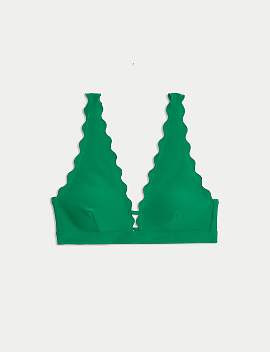 Neoprene Scallop Bikini Top