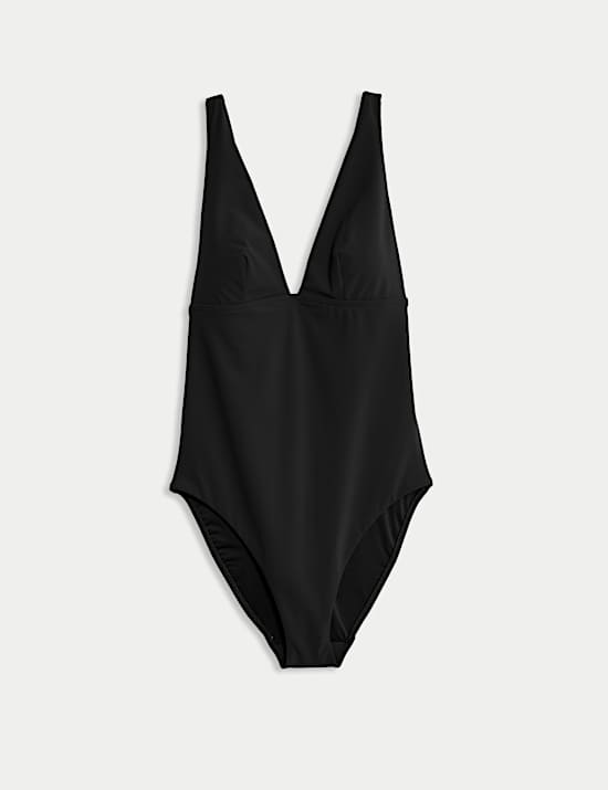 Maillot de bain plongeant à col en V