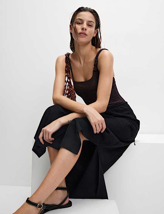 Glitter One Shoulder Swimsuit