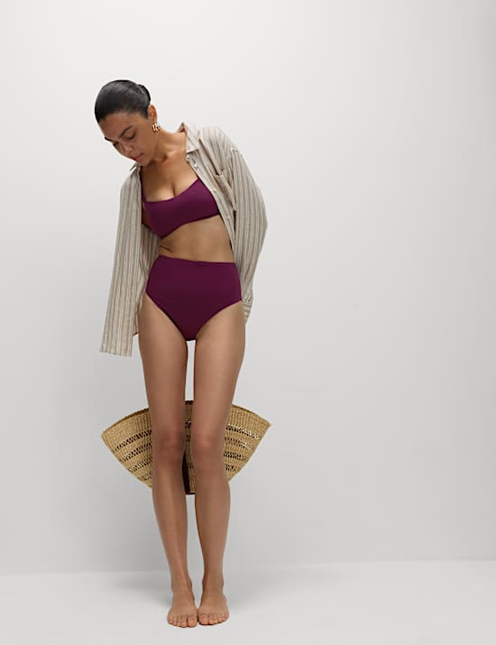 Tummy Control High Waisted Bikini Bottoms