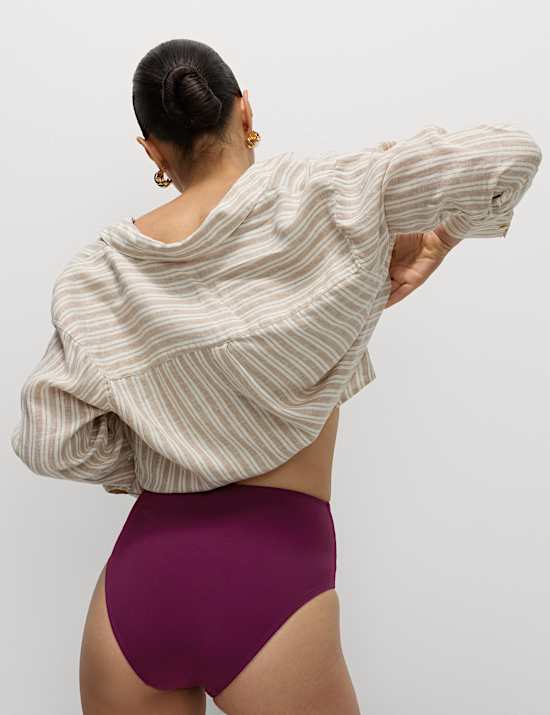 Tummy Control High Waisted Bikini Bottoms