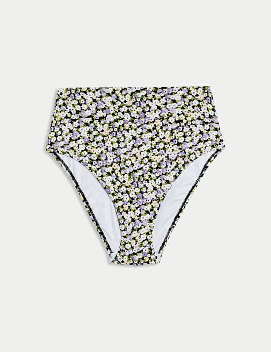 Tummy Control High Waisted Bikini Bottoms