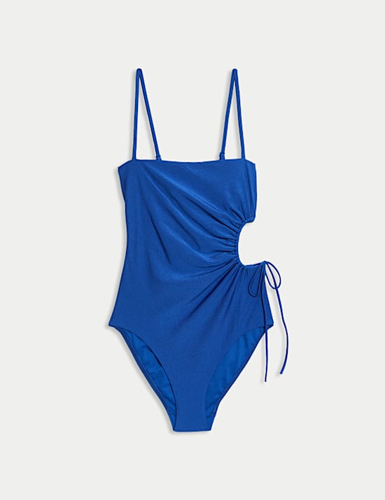 Plavky s hranatým výstřihem