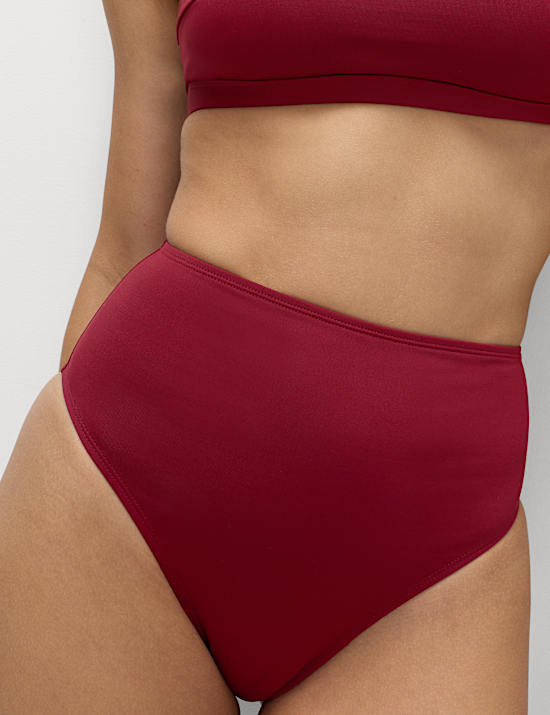 Sculpt High Waist High Leg Bikini Bottoms