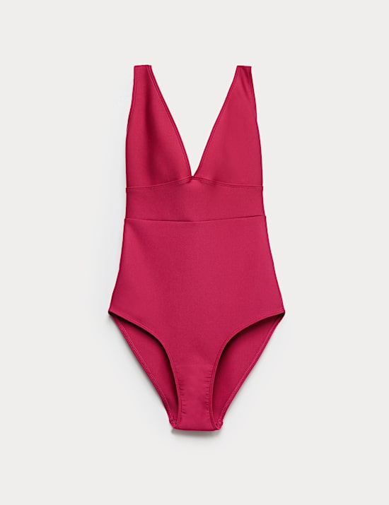 Sculpt Panelled Plunge Swimsuit