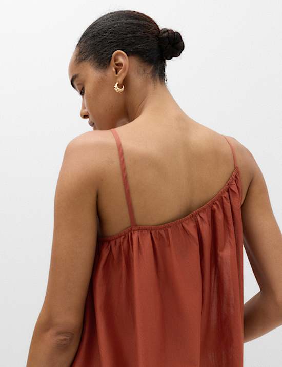 Pure Cotton Asymmetric Maxi Beach Dress