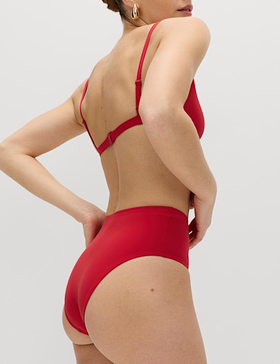 Bas de bikini taille haute sculptant