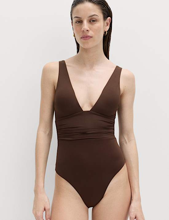 Tummy Control Deep Plunge Swimsuit