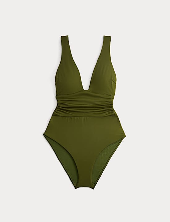 Buikcorrigerend badpak met diepe plunge