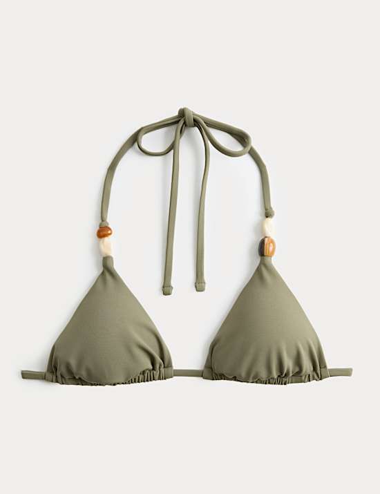 Beaded Triangle Bikini Top