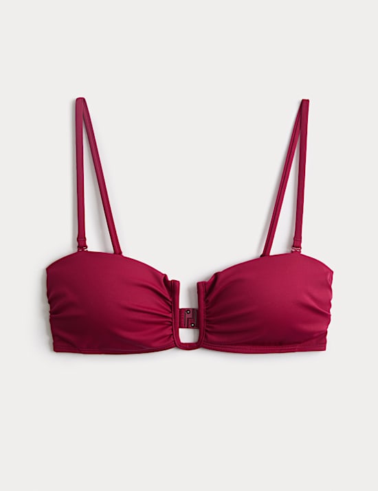 Padded U-Notch Bandeau Bikini Top