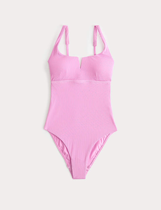Tummy Control Textured Swimsuit