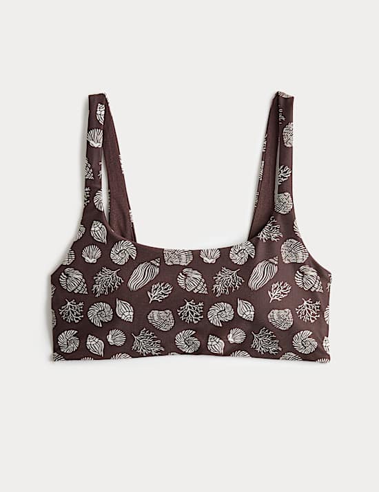 Horn&iacute; d&iacute;l bikin s ov&aacute;ln&yacute;m v&yacute;střihem a potiskem