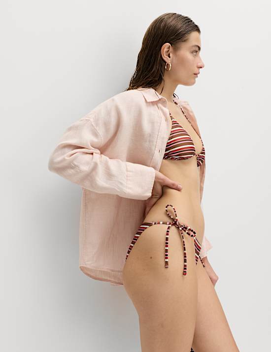 Printed Tie Side Bikini Bottom