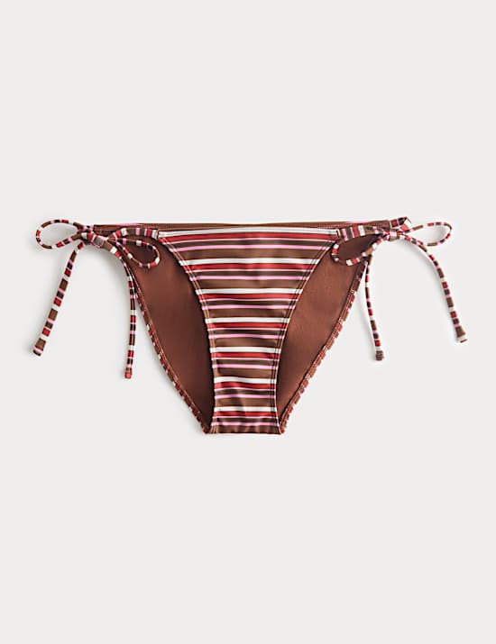 Printed Tie Side Bikini Bottom