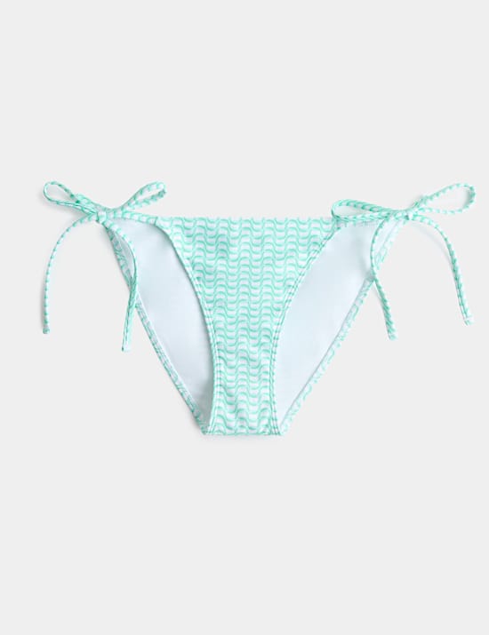 Printed Tie Side Bikini Bottom