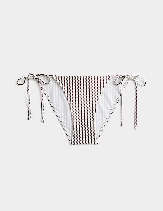 Printed Tie Side Bikini Bottom