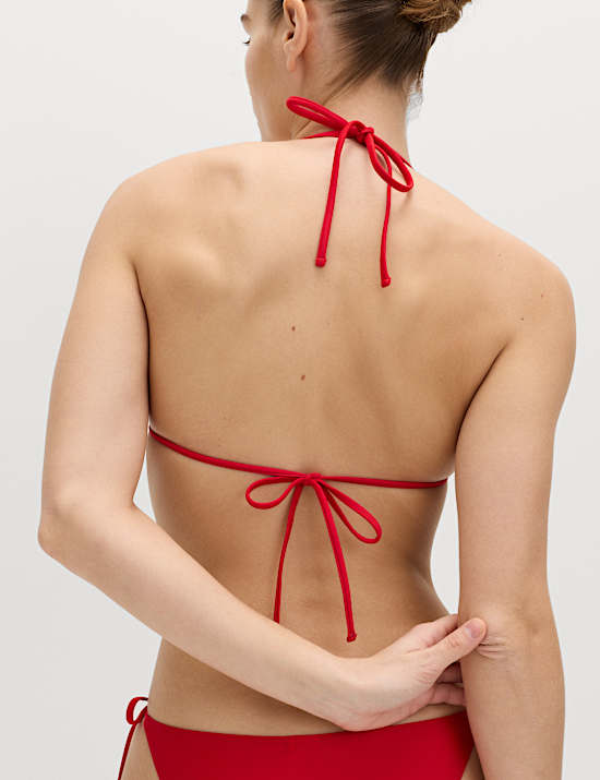 Padded Halterneck Triangle Bikini Top