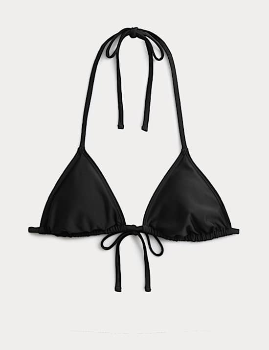 Padded Halterneck Triangle Bikini Top