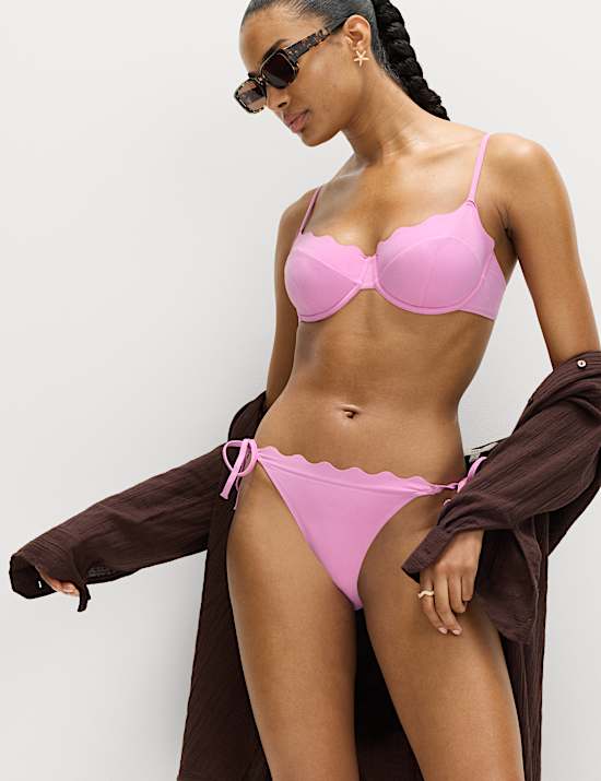 Wired Sculpt Scallop Bikini Top (A-E)