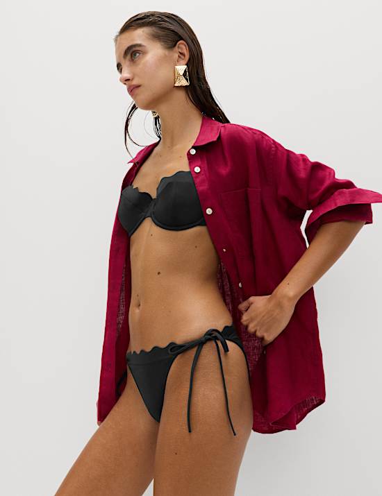 Wired Sculpt Scallop Bikini Top (A-E)