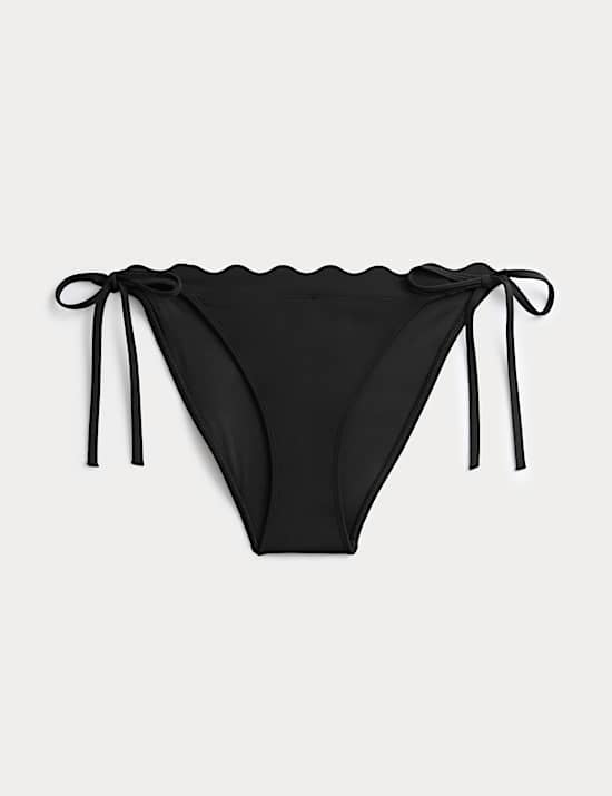 Sculpt Scallop Tie Side Bikini Bottoms