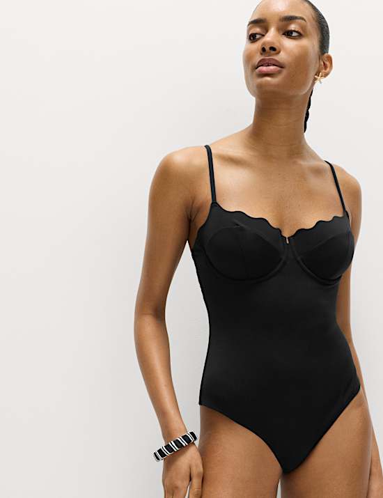 Sculpt Wired Scallop Swimsuit