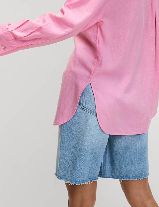 Relaxed Shirt With Linen