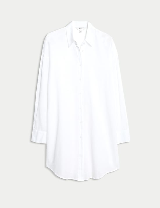 Pure Cotton Collared Beach Shirt