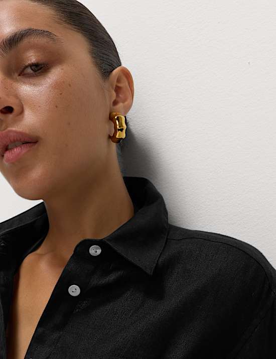 Chemise de plage 100 % coton à encolure