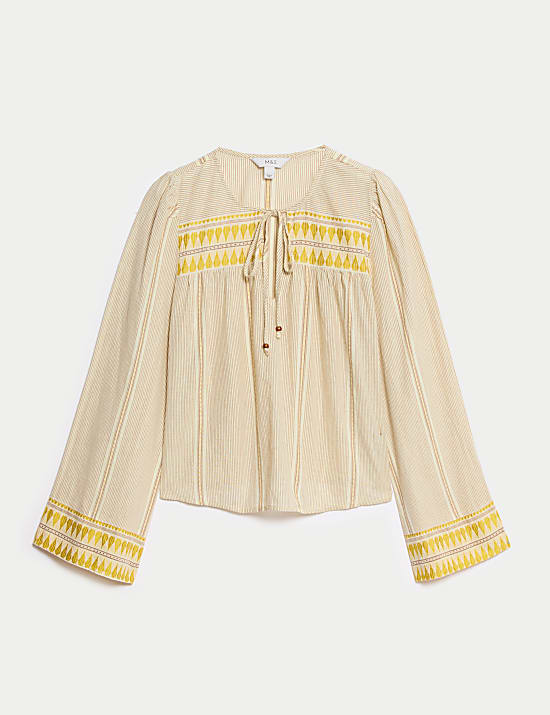 Cotton Rich Jacquard Beach Shirt