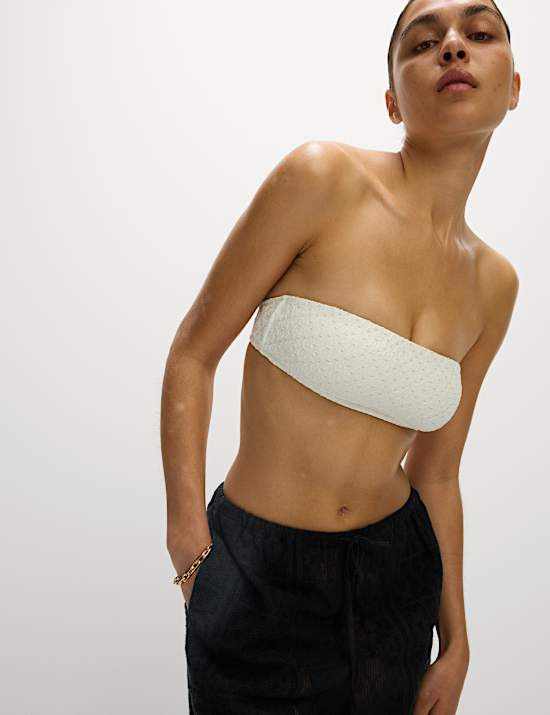 Pure Cotton Crochet Beach Trousers