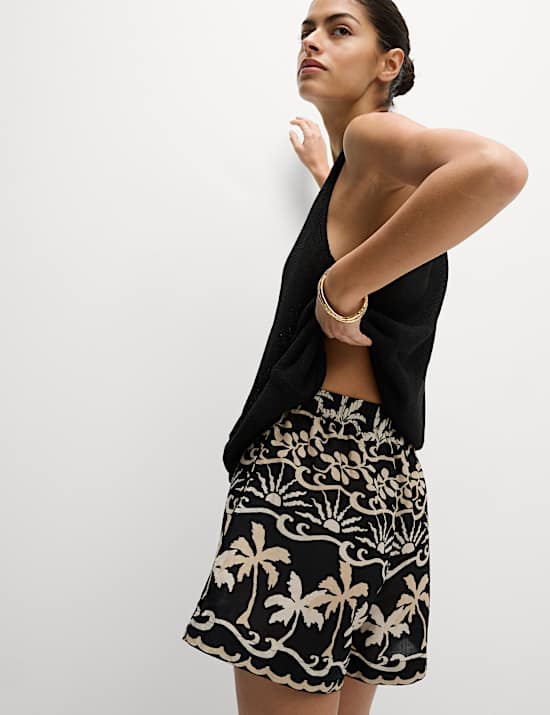 Pure Cotton Printed Beach Shorts