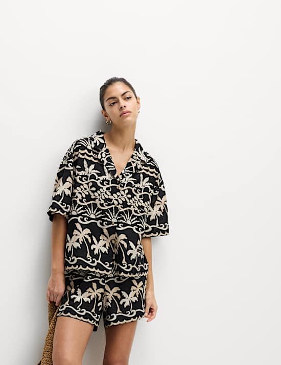 Pure Cotton Printed Beach Shorts