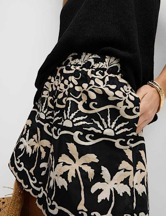 Pure Cotton Printed Beach Shorts