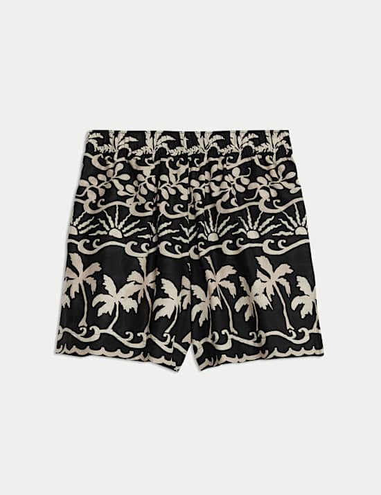 Pure Cotton Printed Beach Shorts