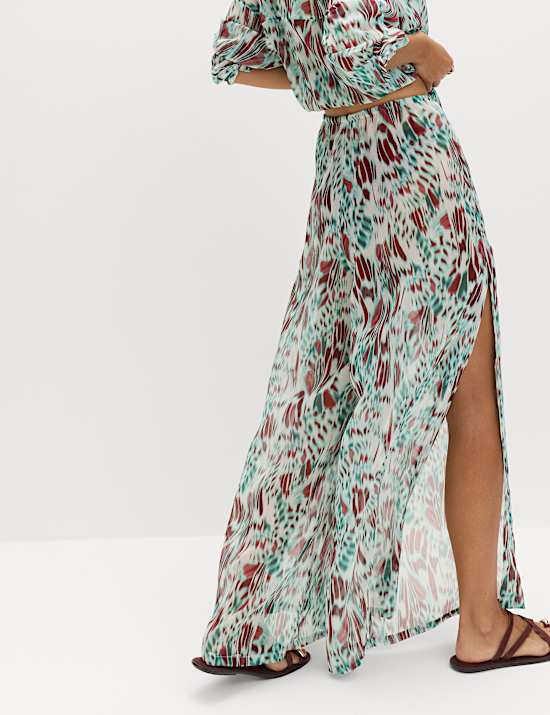 Printed Drawstring Beach Trousers