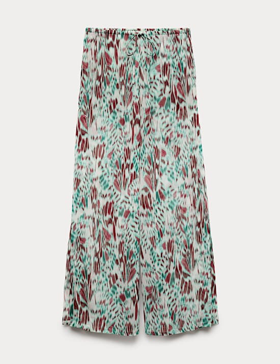 Printed Drawstring Beach Trousers