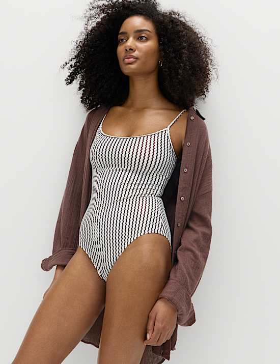 Cotton Rich Textured Shirt with Linen