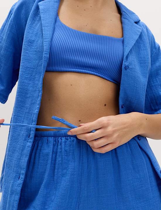 Pure Cotton Double Cloth Shorts