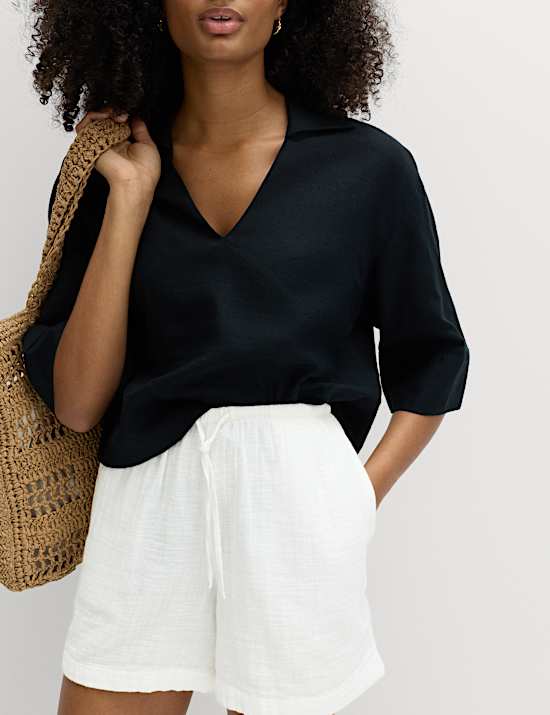 Pure Cotton Double Cloth Shorts